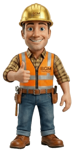 Mascote BGM chamando para orçamento